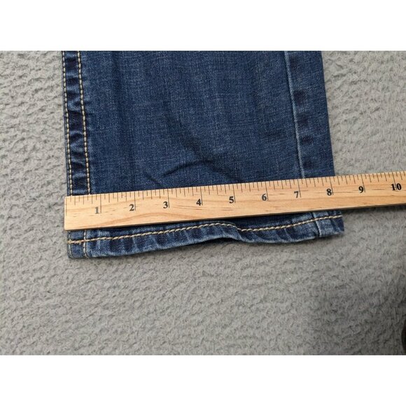 Wrangler 20X Style 42 Vintage Boot Jeans Mens 32x32 (Meas 31x29.5) Western Blue - Picture 13 of 16